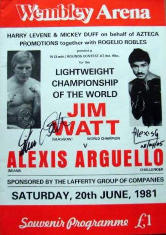 Alexis Argüello vs. Jim Watt