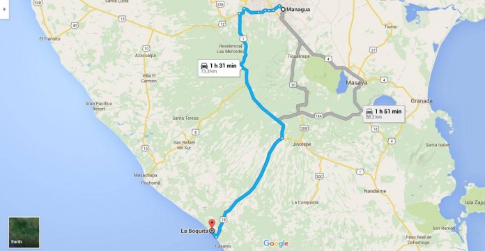 Mapa Managua-La Boquita, CARAZO