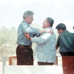 Los presidente Bill Clinton (Estados Unidos) y Arnoldo Alemán (Nicaragua)