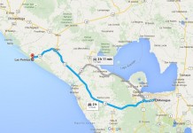 Mapa Managua-Las Peñitas, LEÓN