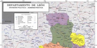 Mapa del Departamento De León