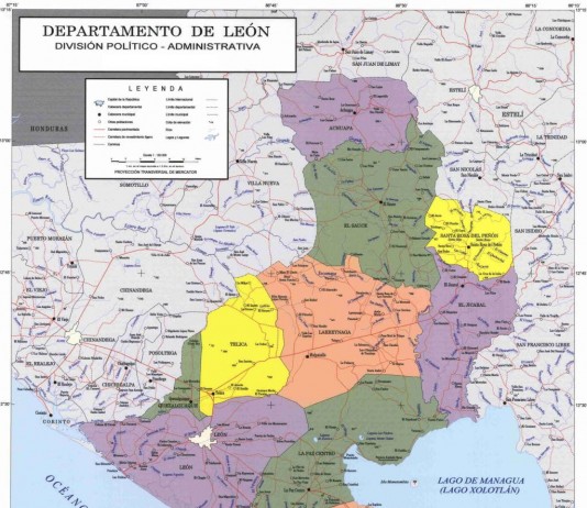 Mapa del Departamento De León