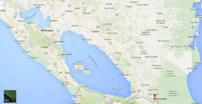 Mapa Managua-El Castillo, RÍO SAN JUAN Mapa Managua-El Castillo, RÍO SAN JUAN