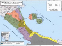 Mapa del Departamento De Rivas