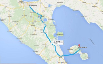 Mapa Managua-Altagracia, Isla De Ometepe, RIVAS