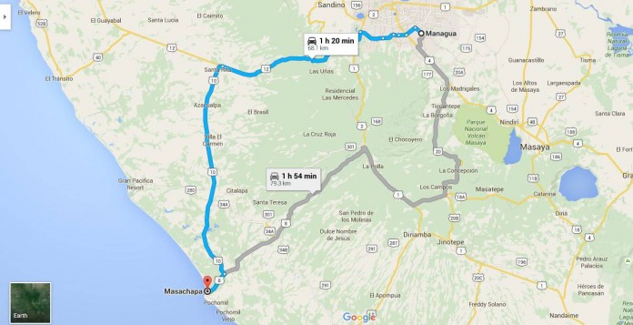 Mapa Managua-Masachapa, MANAGUA Mapa Managua-Masachapa, MANAGUA