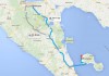 Mapa Managua-Moyogalpa, Isla De Ometepe, RIVAS
