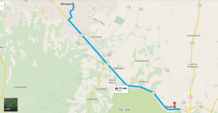 Mapa Managua-Nindirí, MASAYA Mapa Managua-Nindirí, MASAYA