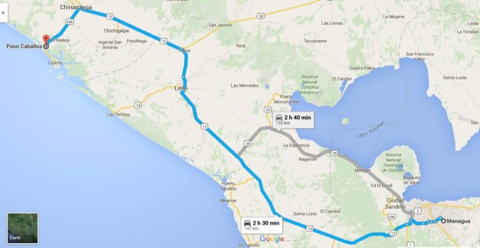 Mapa Managua-Pasocaballos, CHINANDEGA