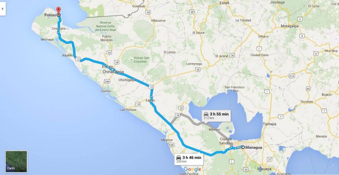 Mapa Managua-Potosí, CHINANDEGA