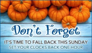 Daylight Saving Time Ends