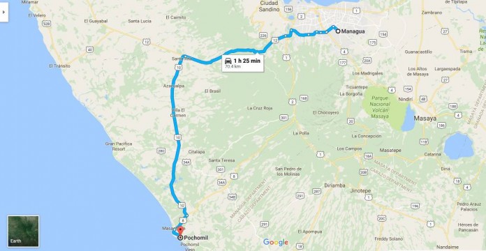 Mapa Managua-Pochomil, MANAGUA