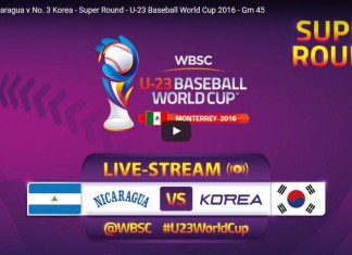 Nicaragua vs Korea - Super Round - U-23 Baseball World Cup 2016