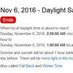 Daylight Saving