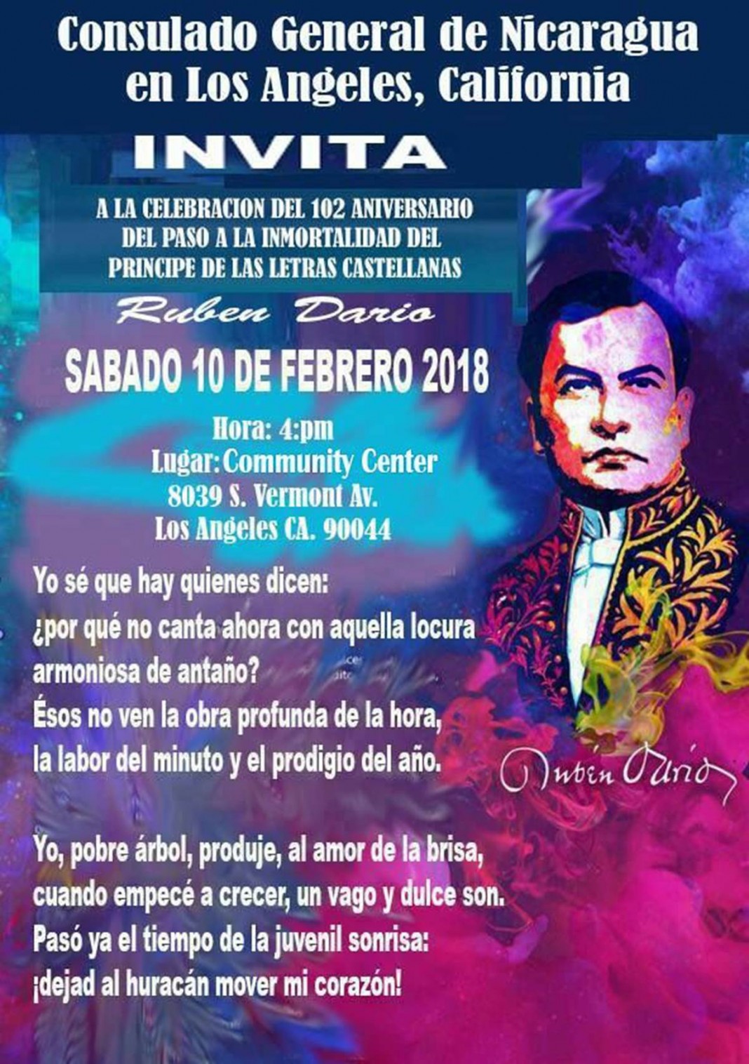 CONSULADO GENERAL DE NICARAGUA EN LOS ANGELES - INVITA
