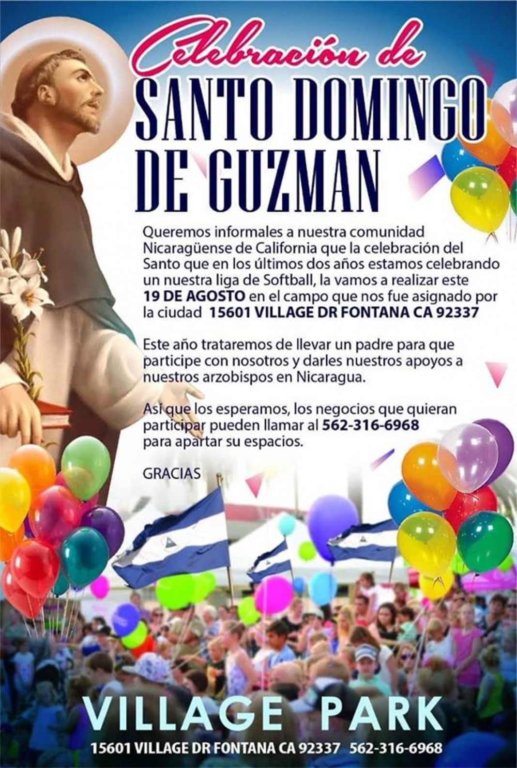 Celebración de Santo Domingo de Guzman