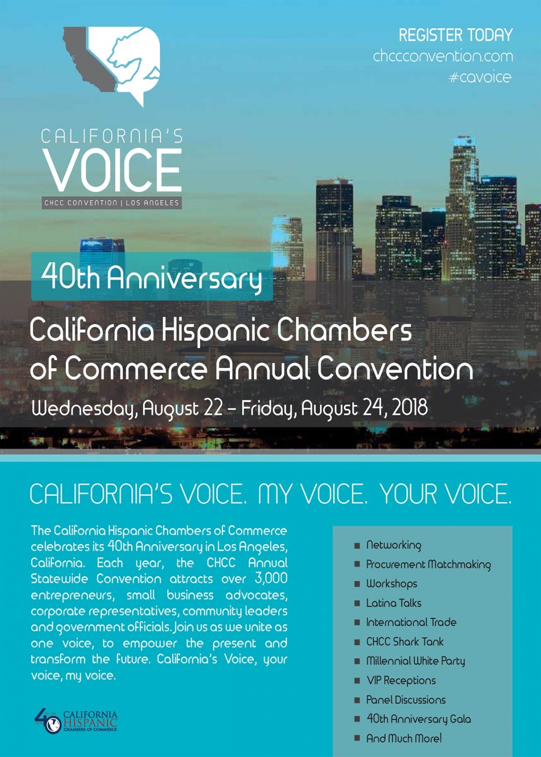 California Hispanic Chambers of Commerce (CHCC) Annual Convention 2018