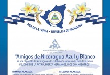 Amigos De Nicaragua Azul Y Blanco