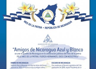 Amigos De Nicaragua Azul Y Blanco