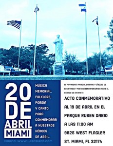 Acto Conmemorativo al 19 de Abril - Miami, Florida