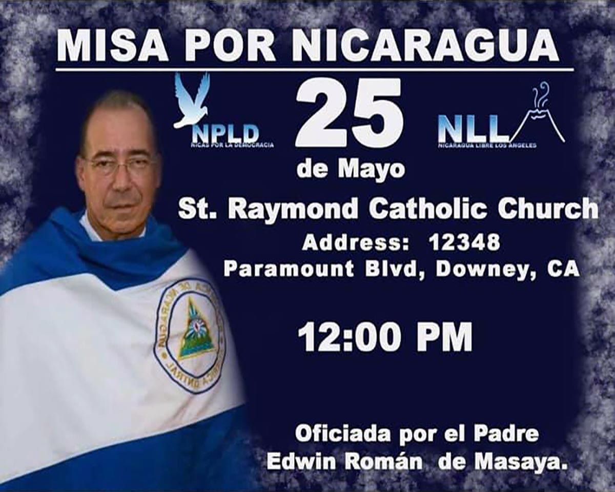 Misa por Nicaragua - Oficiada por el Padre Edwin Román