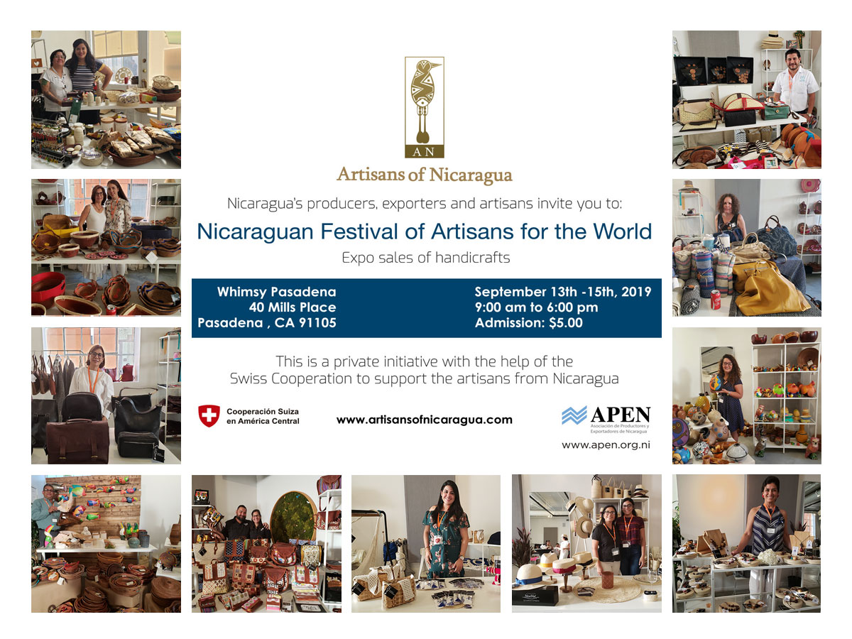 Artisans of Nicaragua in Pasadena, California (13-15/Septiembre/2019)