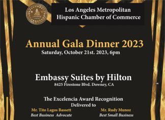 Los Angeles Metropolitan Hispanic Chamber of Commerce (LAMHCC) – Annual Gala Dinner 2023 – Octubre 21