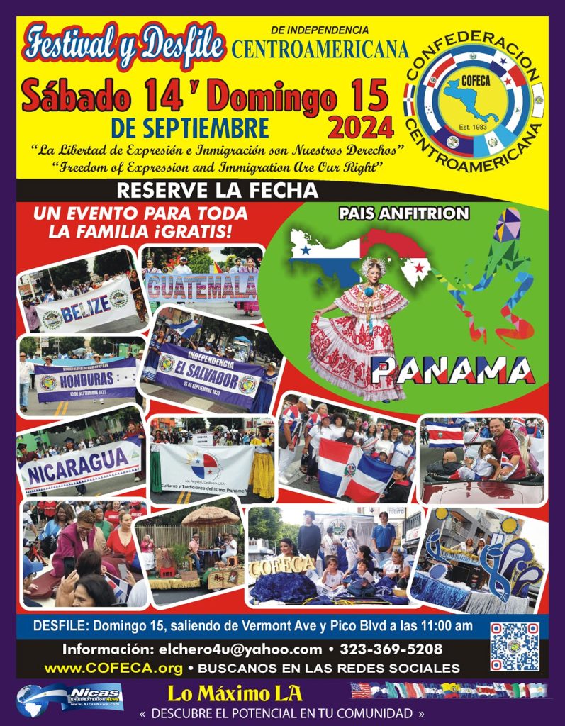 Festival y Desfile de Independencia Centroamericano 2024 – COFECA (14-15/Septiembre/2024)