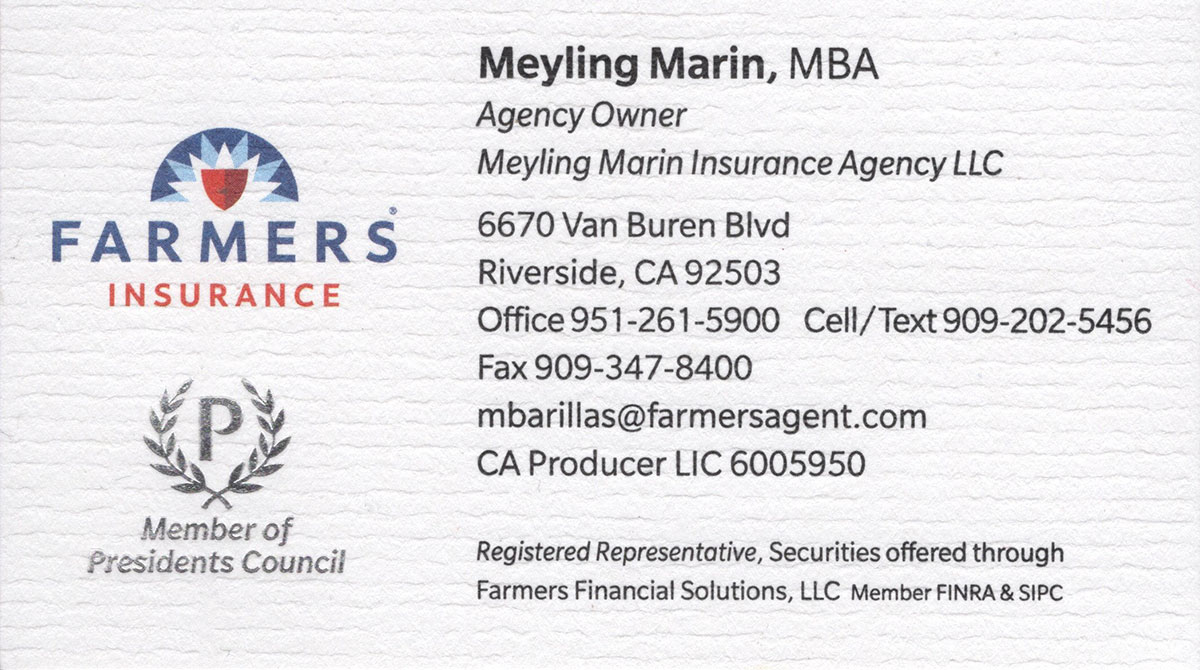 FARMERS INSURANCE - Meyling Marin