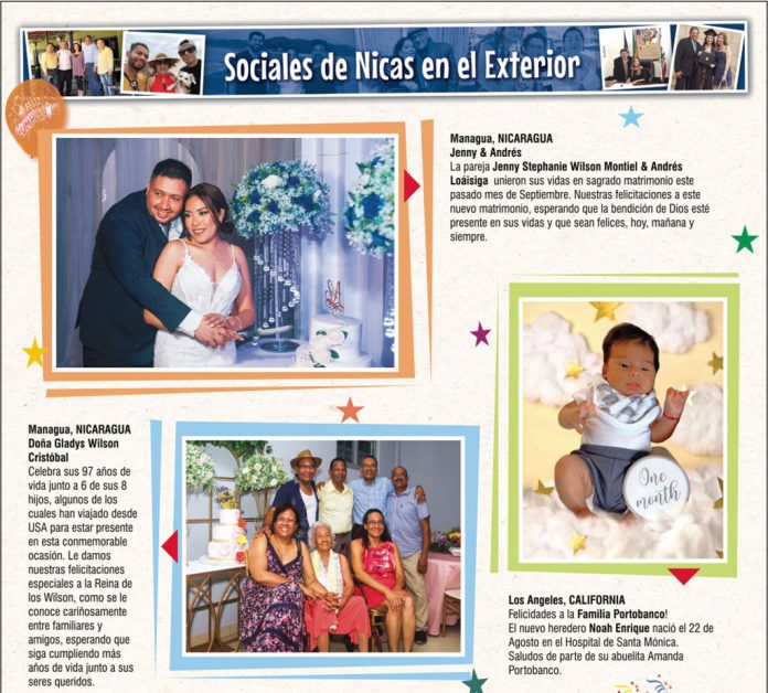 SOCIALES DE NICAS EN EL EXTERIOR SOCIALES DE NICAS EN EL EXTERIOR