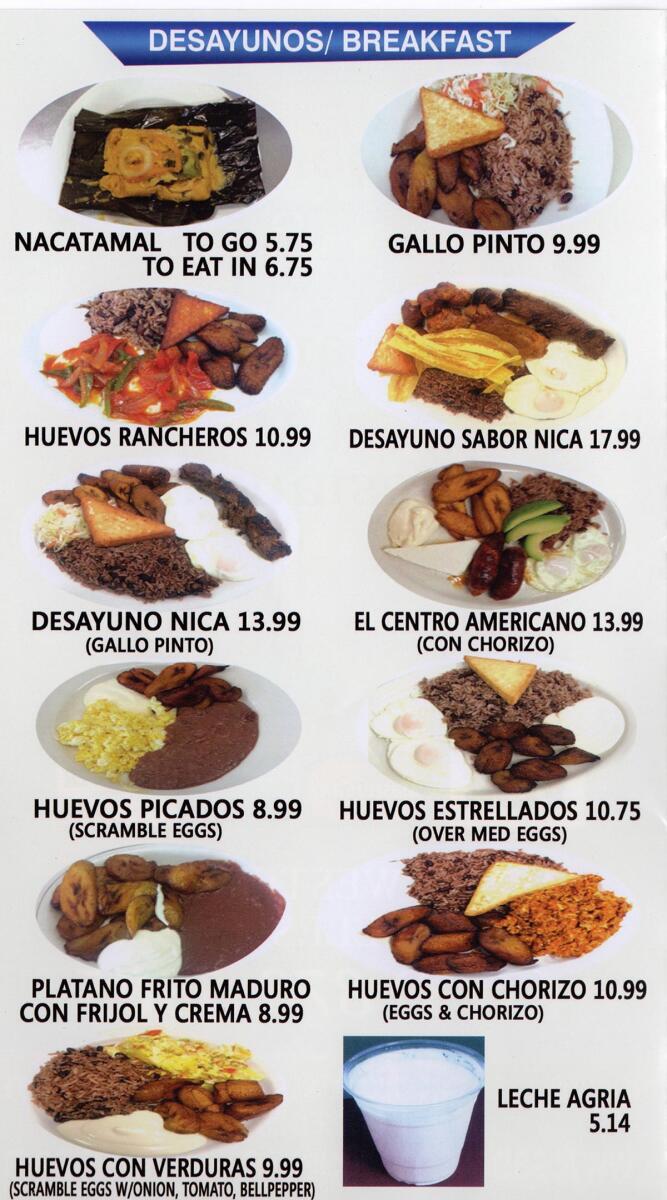 Sabor Nicaragüense Restaurant