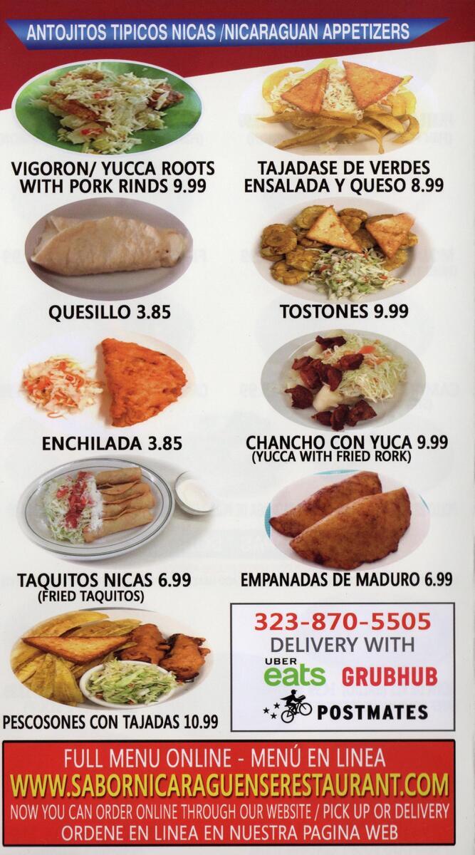 Sabor Nicaragüense Restaurant